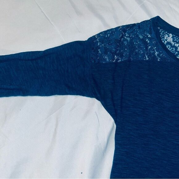 Express X-Small Navy Blue Half Sleeve Shirt - Picture 3 of 7